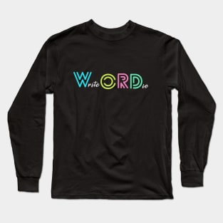 Wordie Merch Long Sleeve T-Shirt